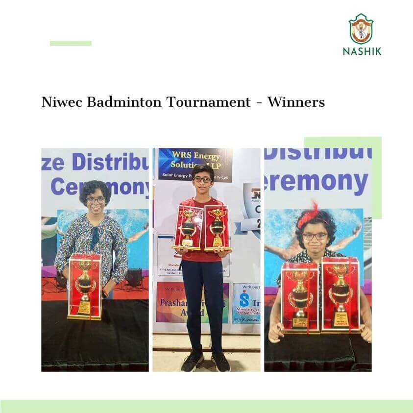 Glory in NIWEC: DPS Students Shine in Badminton Tournament