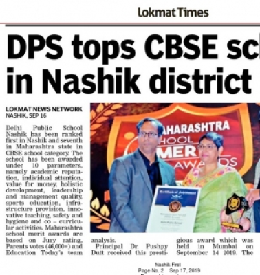 DPS tops CBSE schools in Nashik District