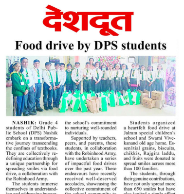Food drive by DPS Students