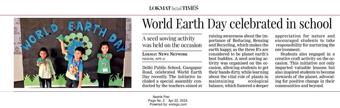 World Earth Day celebrated in School