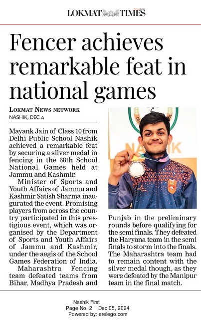 Fencer achieves remarkable feat in national games
