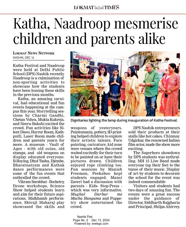 Katha and Naadroop: A Spectacular Celebration at DPS Nashik