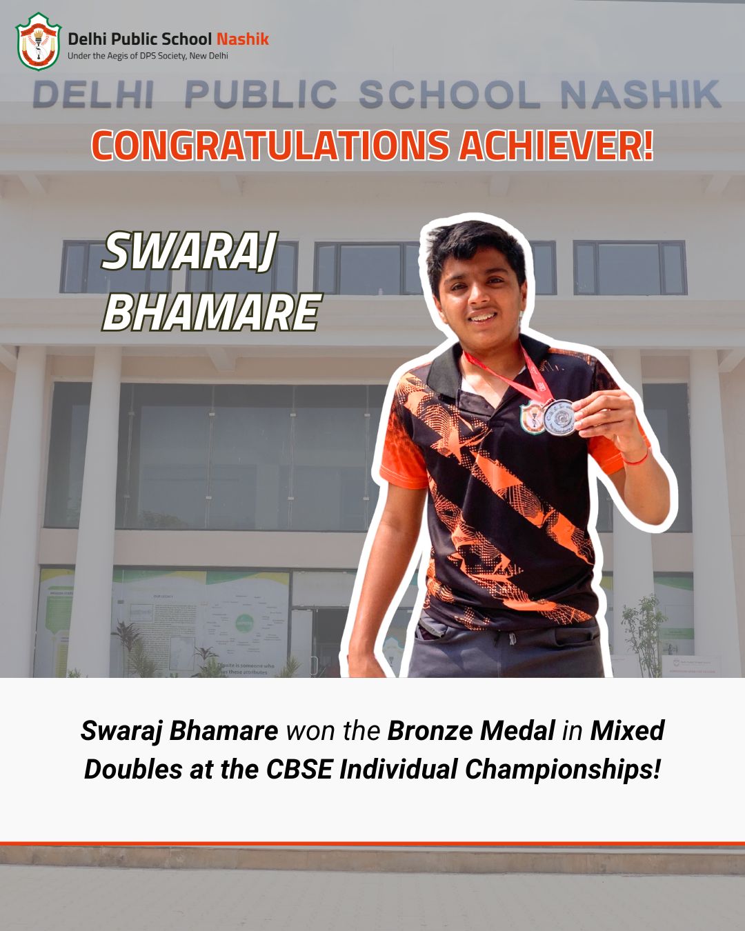 Bronze Glory at CBSE Nationals – Proud Moment for DPS Nashik