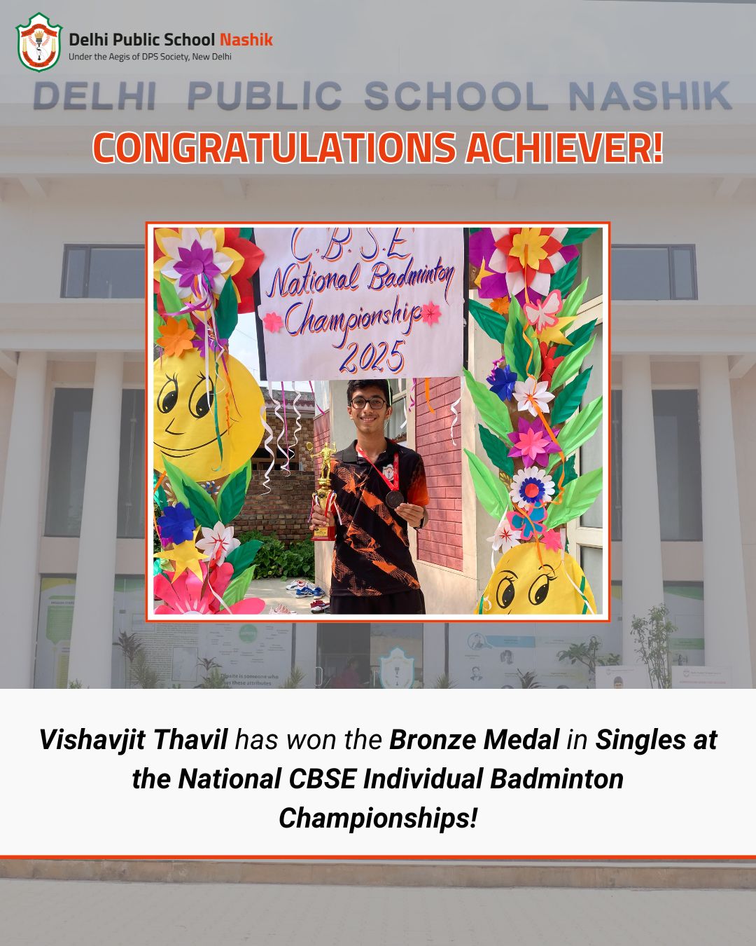 Proud Moment for DPS Nashik – National Bronze in Badminton