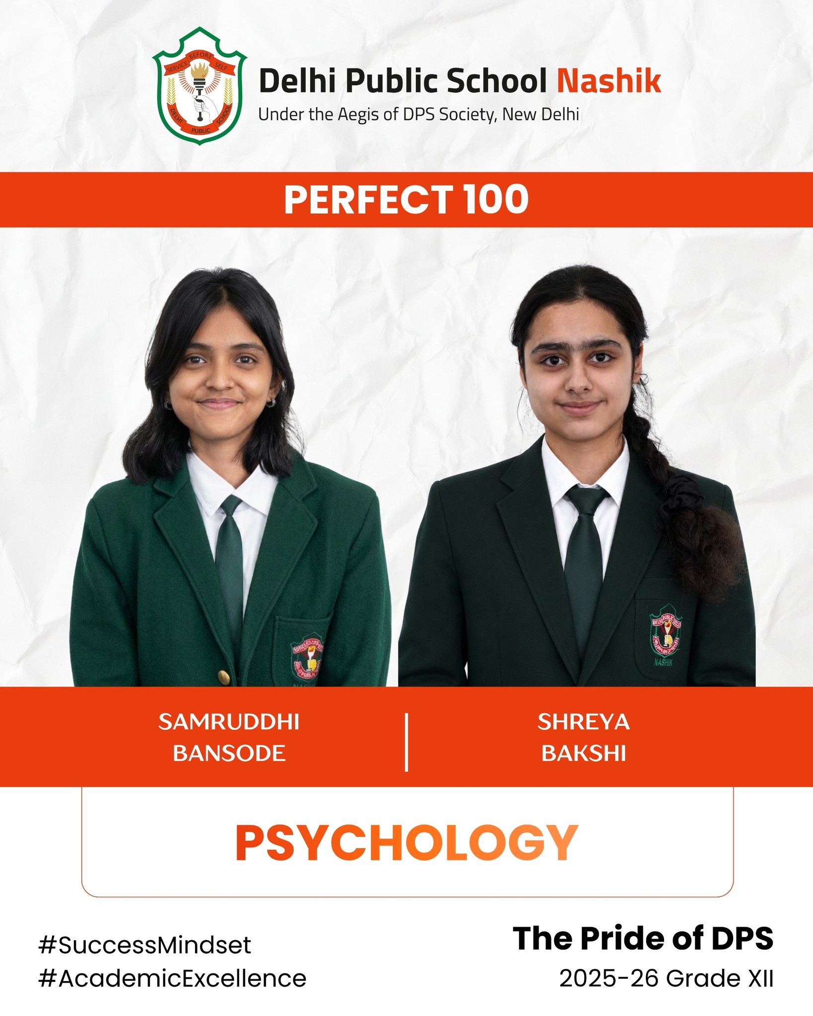 Perfect 100 in Psychology
